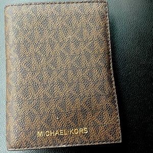 Michael Kors Tan and brown wallet
